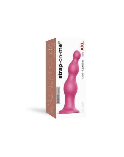 Strap-On-Me Dildo Plug Beads - metallic roze