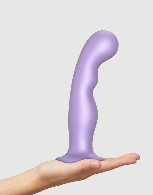 Strap-On-Me G-spot en P-spot Dildo - metallic lila