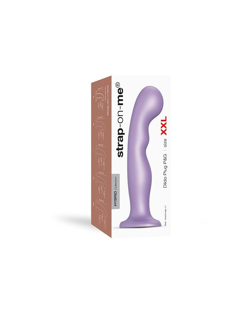 Strap-On-Me G-Punkt und P-Punkt Dildo - metallische Lila