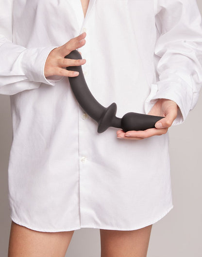 Strap-On-Me Semi-Realistic Switch Plug-In 2-in-1 Dildo & Butt Plug - schwarz