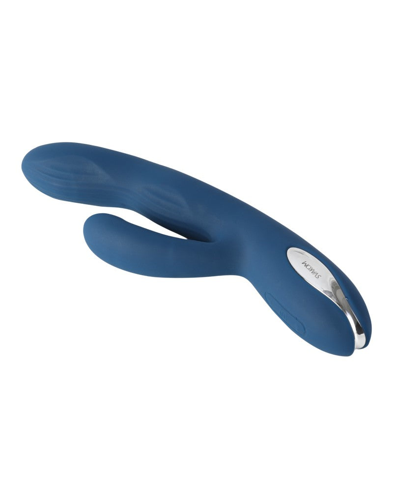 SVAKOM Rabbit Vibrator met vibrerende tip AYLIN - blauw