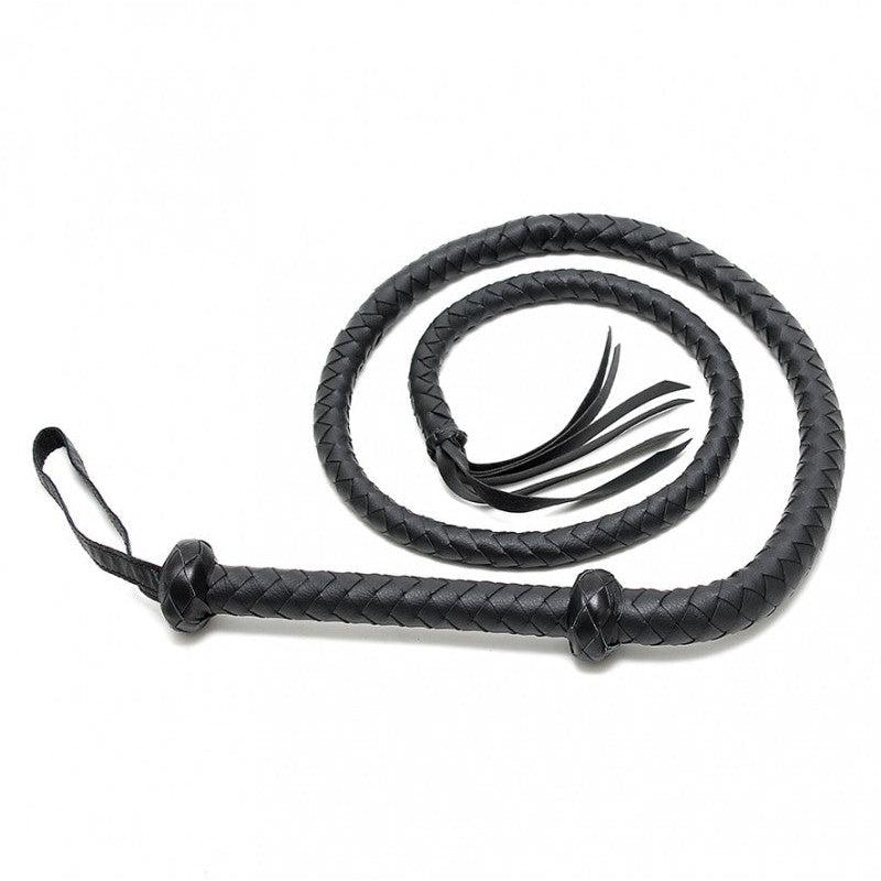 Arabische Bullwhip 150 cm zwart - Erotiekvoordeel.nl