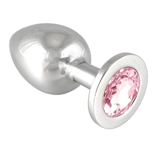 Buttplug GROOT met roze kristal - Erotiekvoordeel.nl