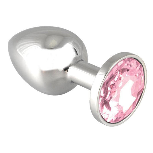 Buttplug KLEIN met roze kristal - Erotiekvoordeel.nl