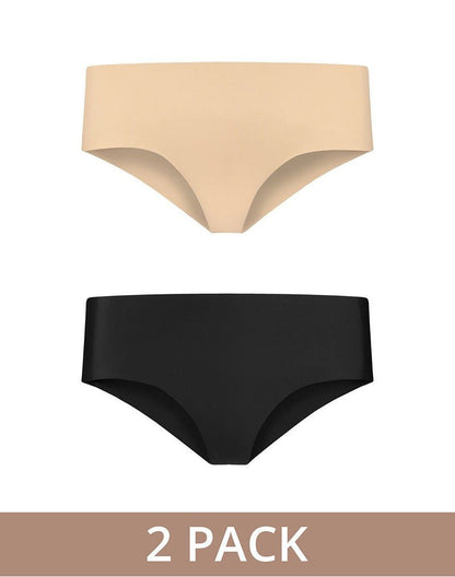 Bye Bra Invisible Hipster 2 pack - nude en zwart - Erotiekvoordeel.nl