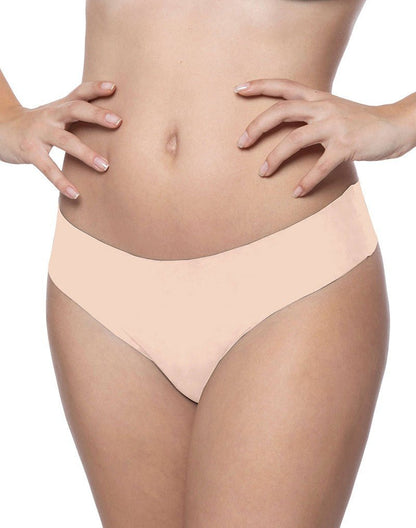 Bye Bra Invisible Thong | String 2 pack - nude en zwart - Erotiekvoordeel.nl