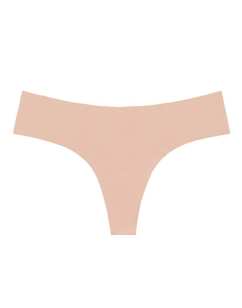 Bye Bra Invisible Thong | String 2 pack - nude en zwart - Erotiekvoordeel.nl