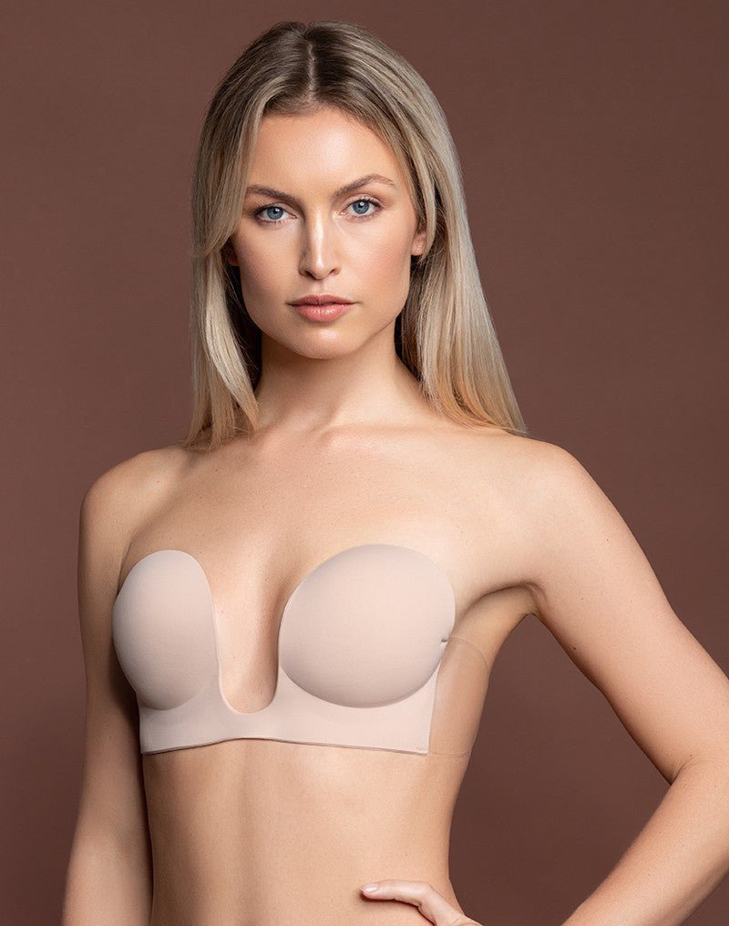 Bye Bra U-Style Plak BH voor strapless en open rug outfits - nude - Erotiekvoordeel.nl