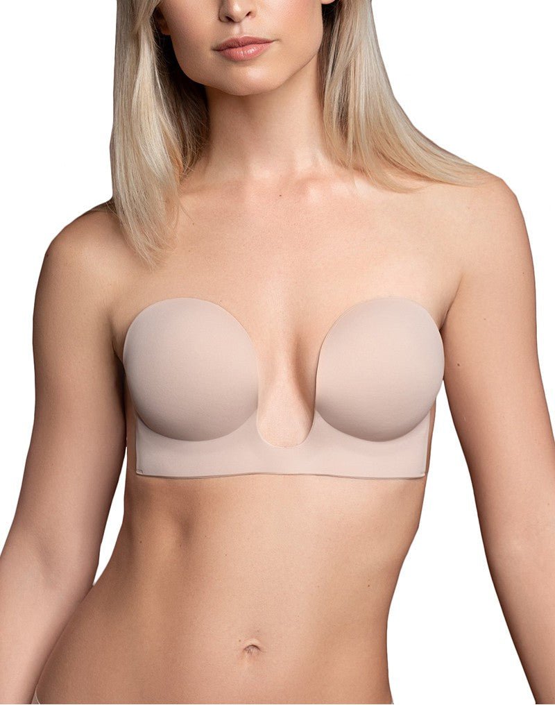 Bye Bra U-Style Plak BH voor strapless en open rug outfits - nude - Erotiekvoordeel.nl