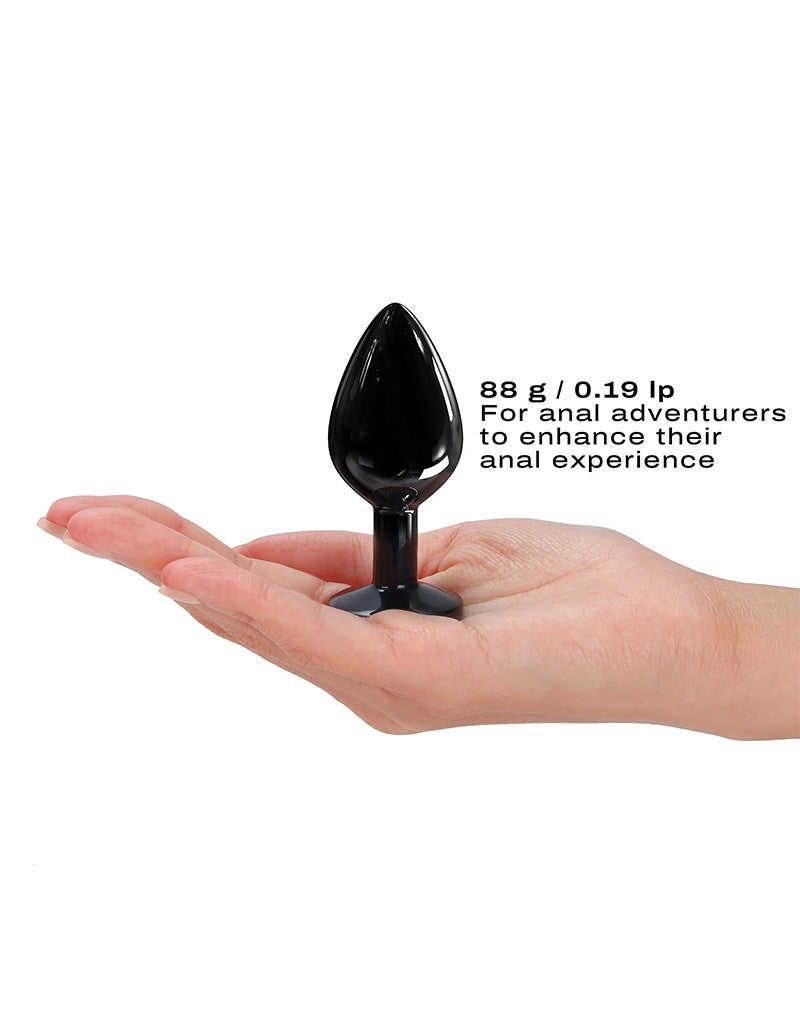 Dorcel - Diamond Aluminium Buttplug - Zwart-Erotiekvoordeel.nl