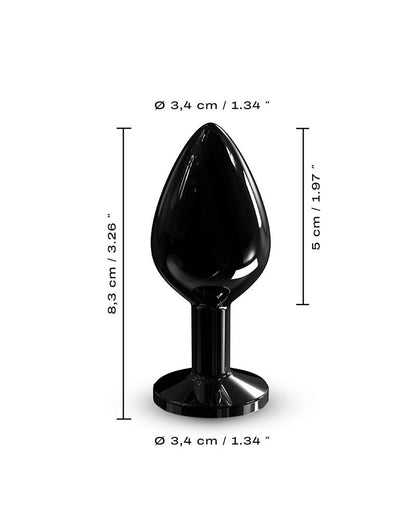 Dorcel - Diamond Aluminium Buttplug - Zwart-Erotiekvoordeel.nl