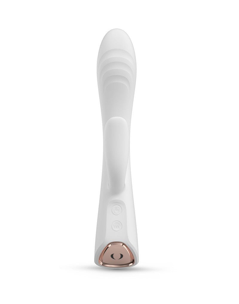 Dorcel FLEXI RABBIT Verwarmde Tarzan Vibrator - wit-Erotiekvoordeel.nl