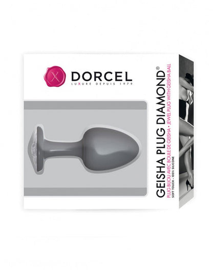 Dorcel Geisha Buttplug Diamond met bewegend metalen gewichtje - Erotiekvoordeel.nl