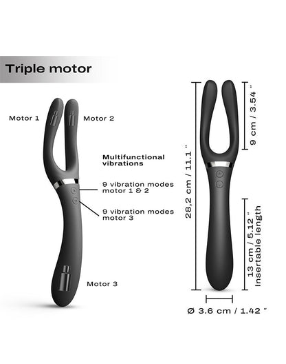 Dorcel Multi Vibrator INFINITE JOY - zwart-Erotiekvoordeel.nl