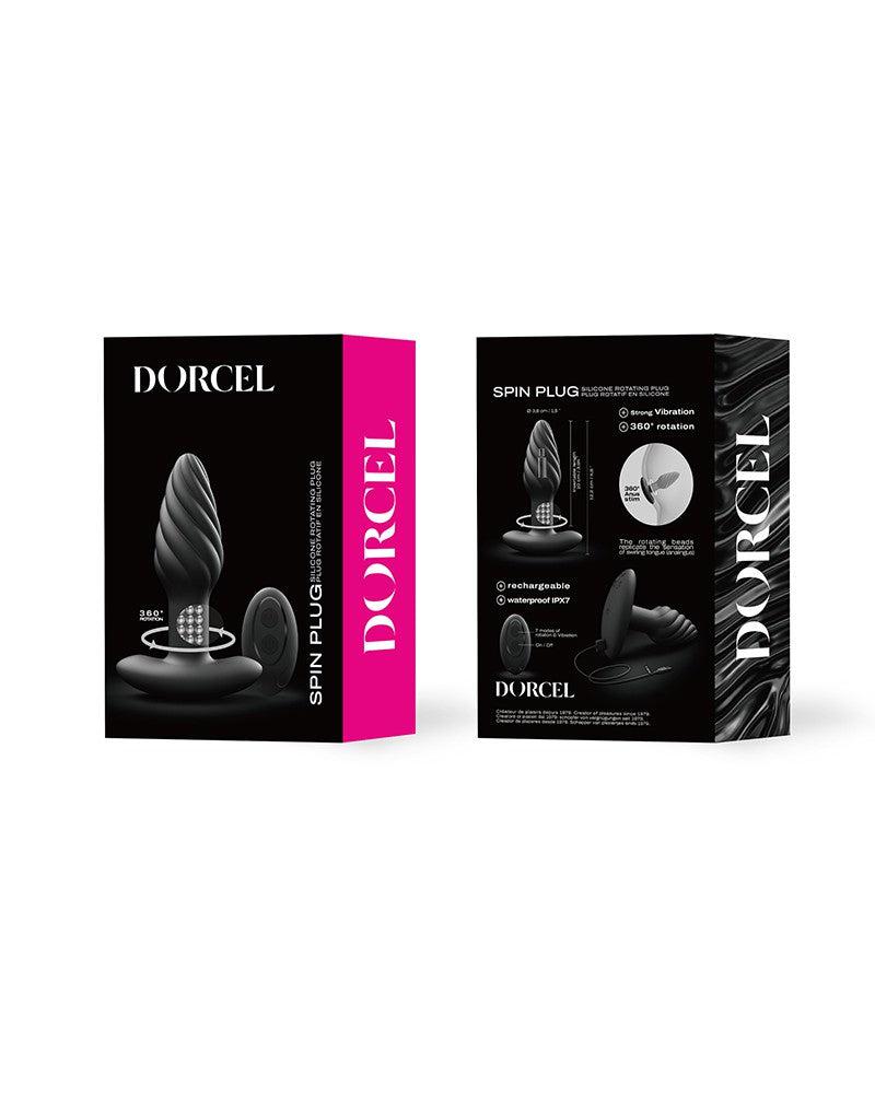 Dorcel Spin Plug - 360 Graden Roterende Vibrerende Anaal Plug - Zwart-Erotiekvoordeel.nl