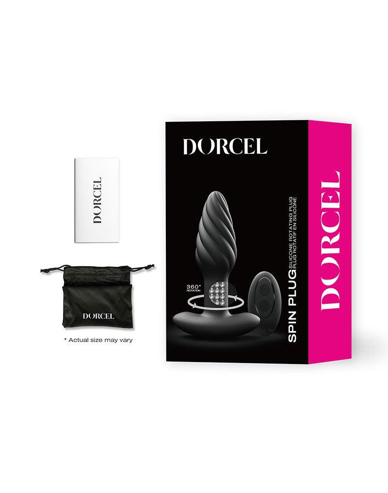 Dorcel Spin Plug - 360 Graden Roterende Vibrerende Anaal Plug - Zwart-Erotiekvoordeel.nl