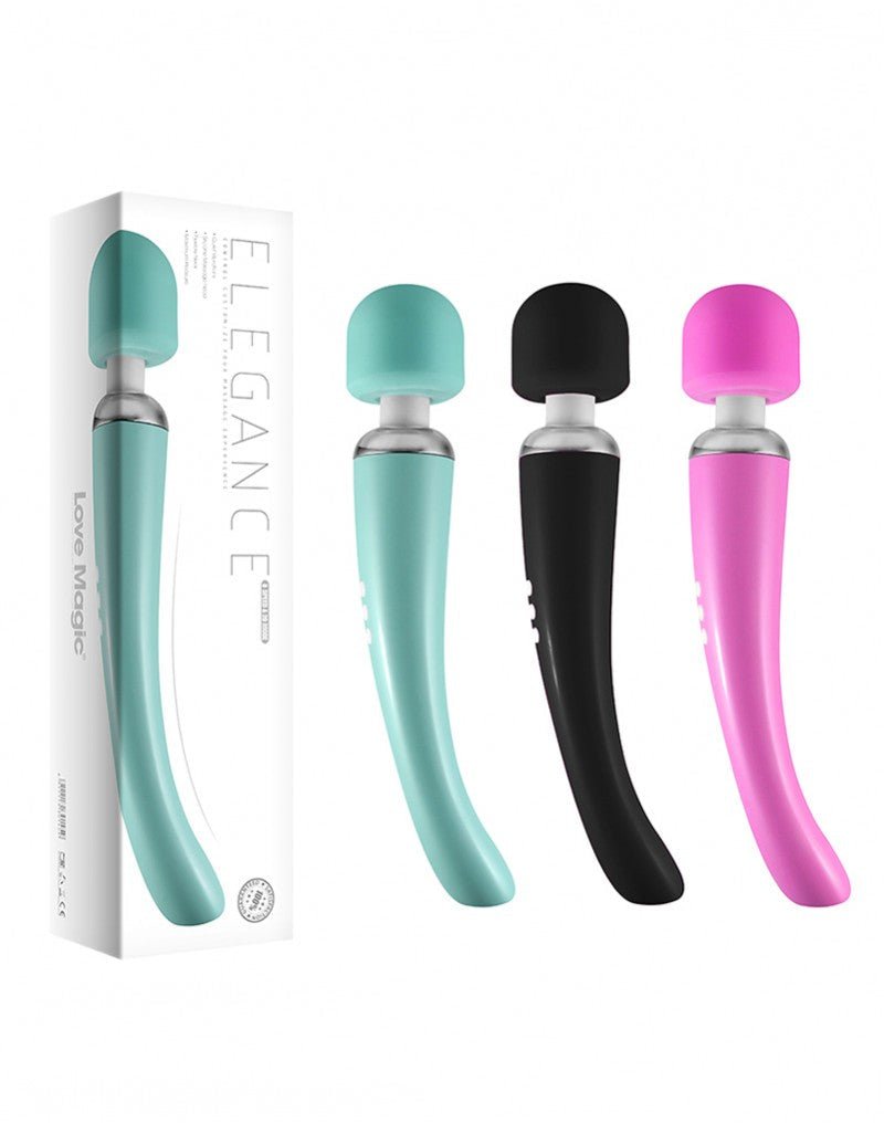 Elegance Wand Vibrator oplaadbaar - turquoise - Erotiekvoordeel.nl