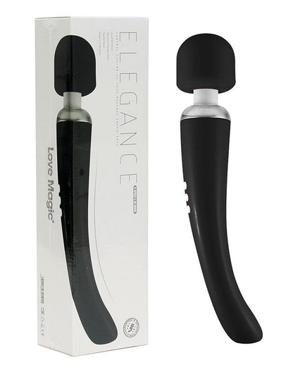 Elegance Wand Vibrator - oplaadbaar - zwart - Erotiekvoordeel.nl