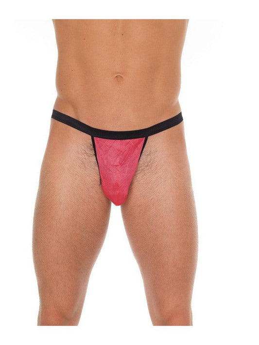 Heren G-string - rood/zwart - Erotiekvoordeel.nl