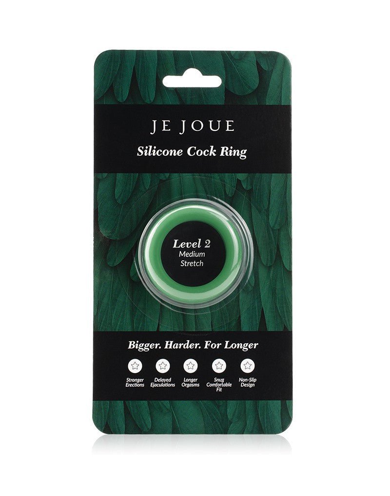 Je Joue C-Ring Medium Stretch Siliconen Cockring - groen-Erotiekvoordeel.nl