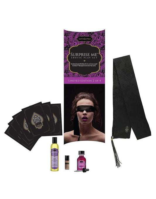 Kamasutra Erotische Massage Speel Set | Cadeauset Surprise Me - Erotiekvoordeel.nl