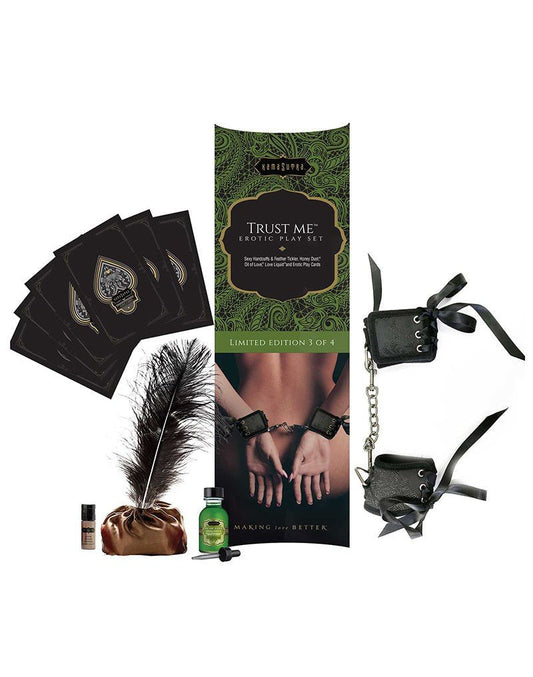 Kamasutra Erotische Massage Speel Set | Cadeauset Trust Me - Erotiekvoordeel.nl