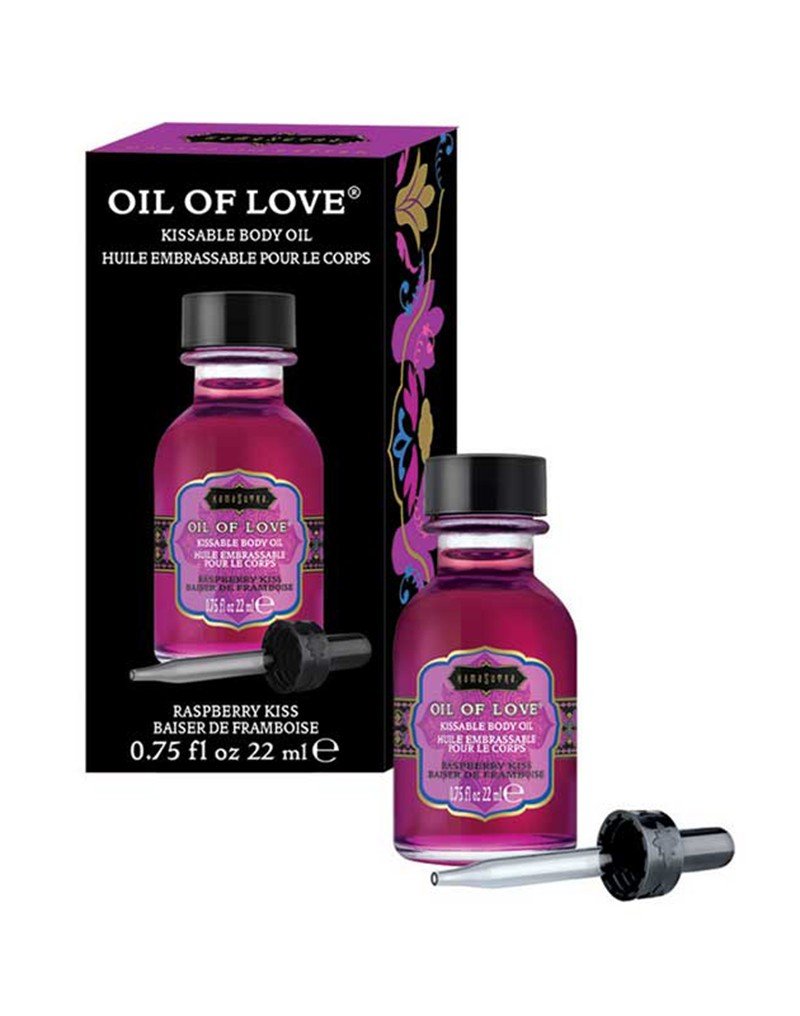 Kamasutra Oil of Love Raspberry Kiss - Erotiekvoordeel.nl