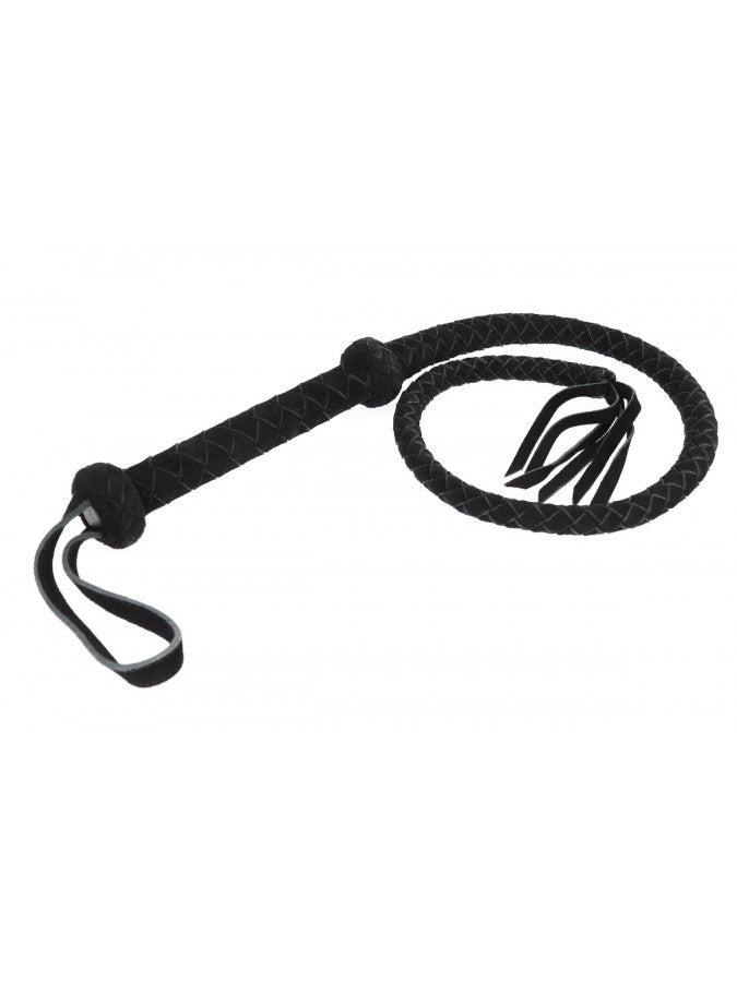 Korte suède Bullwhip - panter print - Erotiekvoordeel.nl