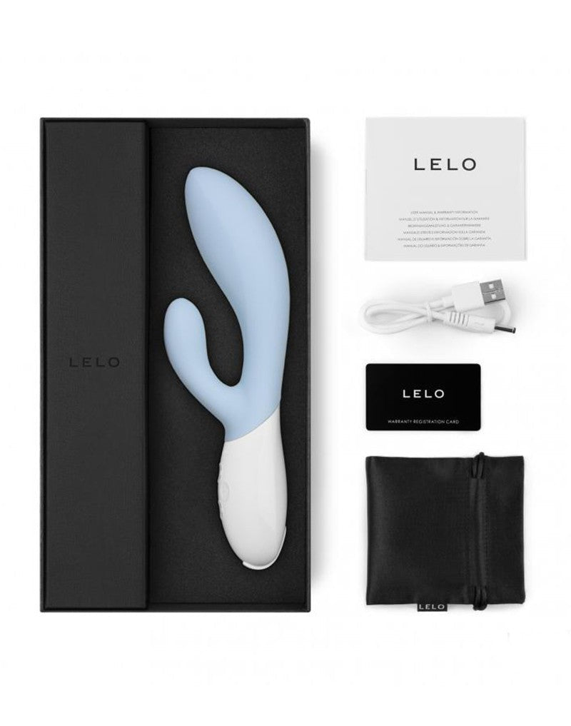 LELO Ina 3 Rabbit Vibrator - lichtblauw-Erotiekvoordeel.nl