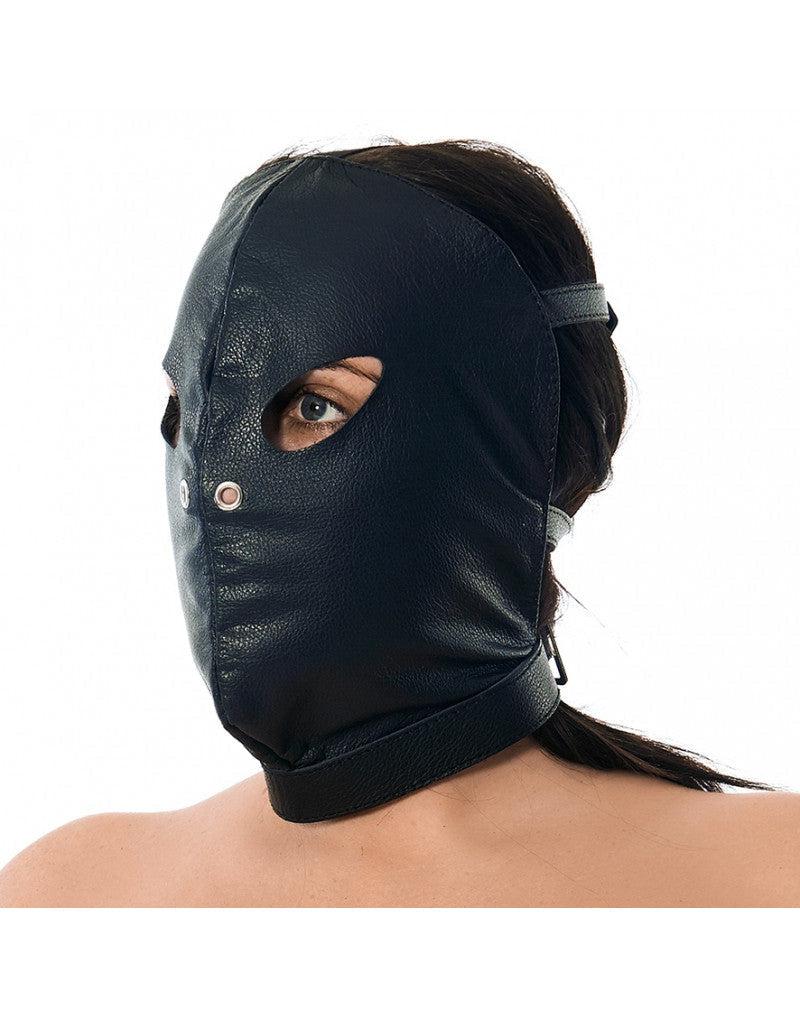 Lederen gezichtsmasker verstelbaar - Erotiekvoordeel.nl