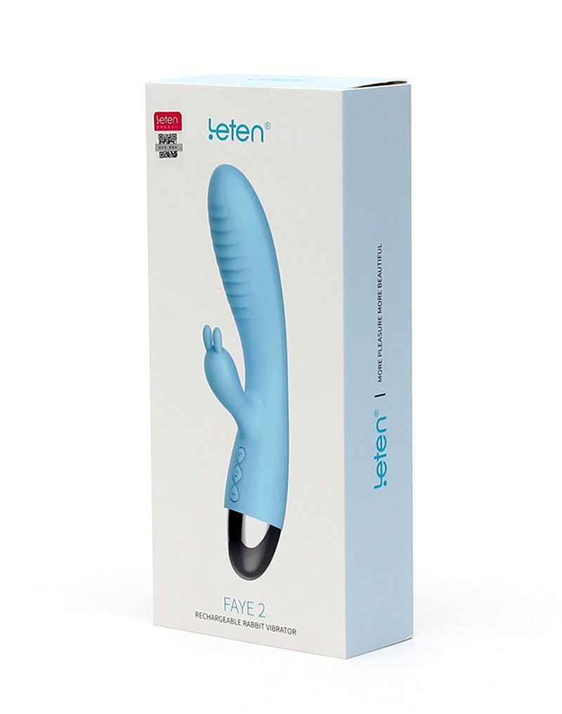 Leten Faye 2 Tarzan Vibrator - lichtblauw - Erotiekvoordeel.nl