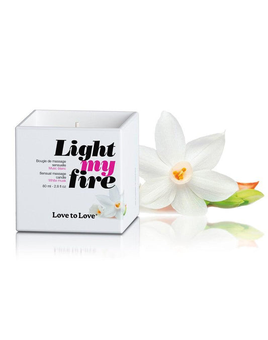 Light My Fire Luscious Massagekaars - White Musk - Erotiekvoordeel.nl