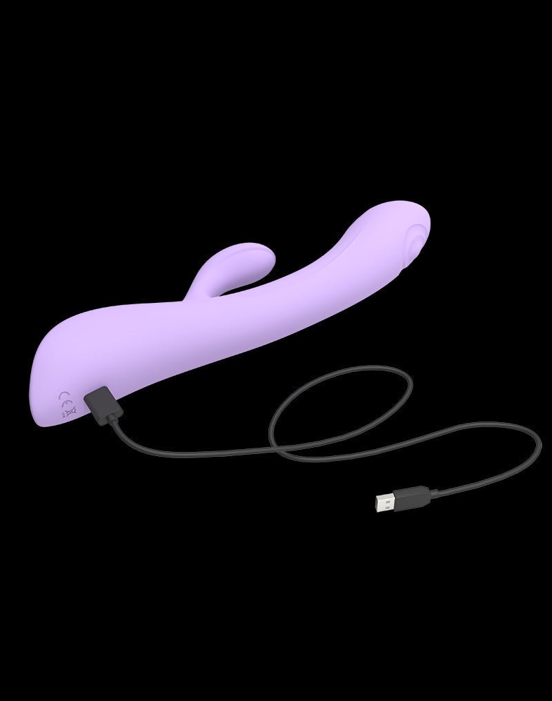 Love to Love BUNNY & CLYDE Rabbit Vibrator met "tapping" functie - lila-Erotiekvoordeel.nl