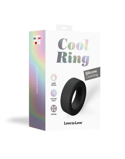 Love to Love COOL RING Klassieke Siliconen Cockring - zwart-Erotiekvoordeel.nl