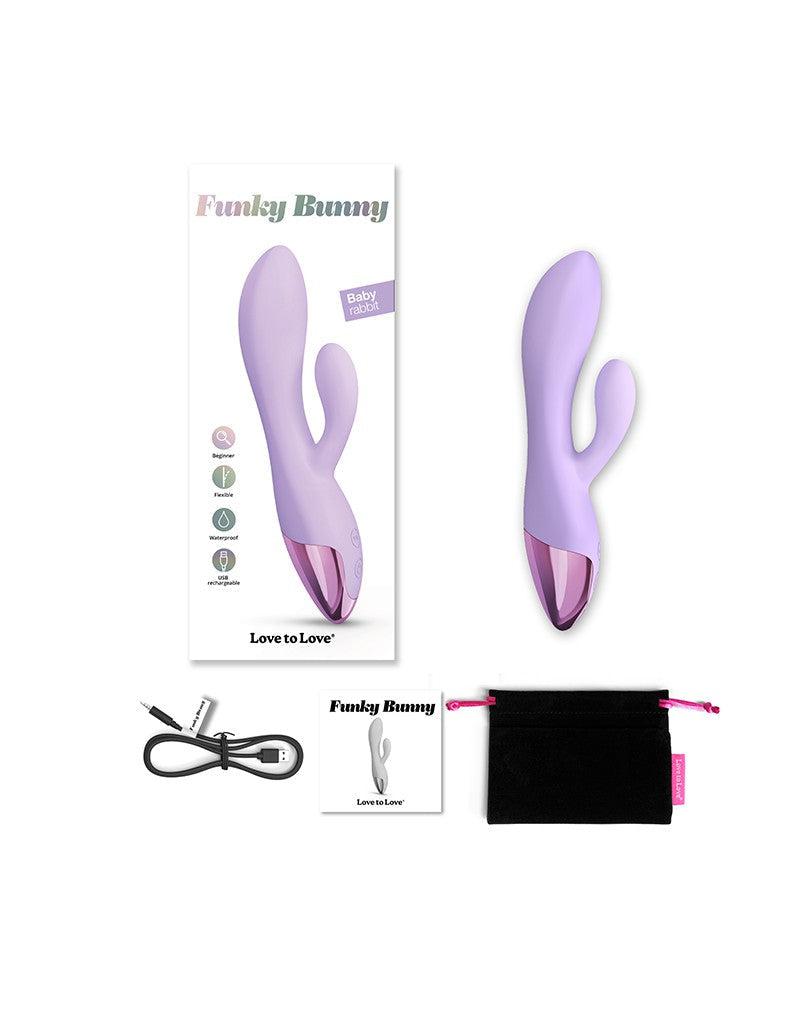 Love to Love - Funky Bunny - Rabbit Vibrator - Lila-Erotiekvoordeel.nl