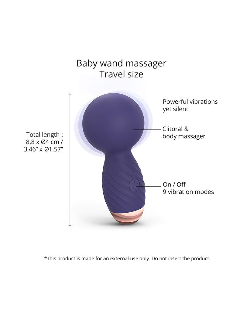 Love to Love - Itsy Bitsy - Mini Wand Vibrator - Paars-Erotiekvoordeel.nl