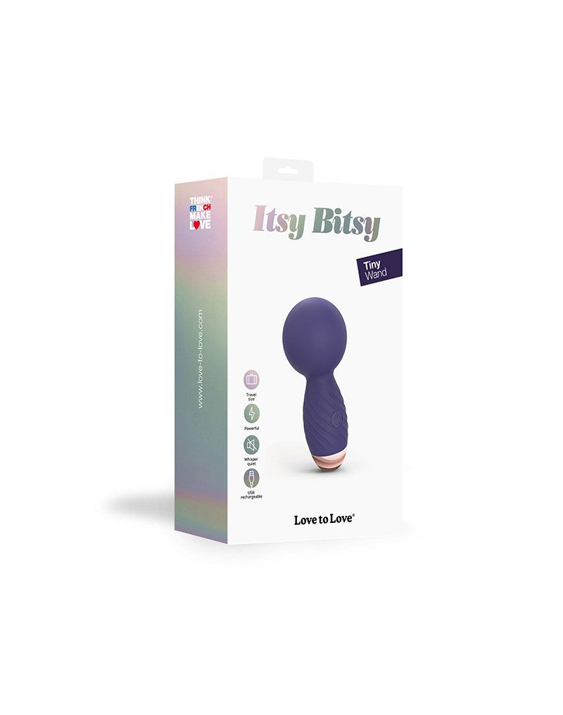 Love to Love - Itsy Bitsy - Mini Wand Vibrator - Paars-Erotiekvoordeel.nl