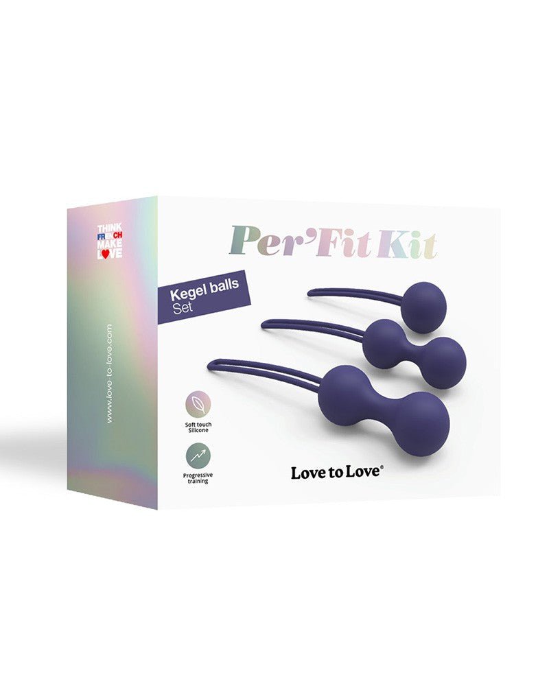 Love to Love Per'fit Kit Kegel Balletjes Bekkenbodem Training - indigo-Erotiekvoordeel.nl