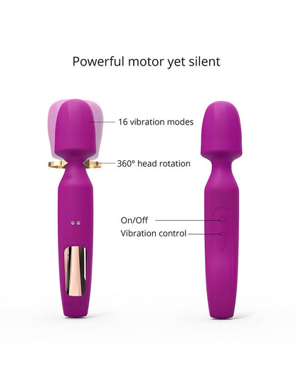 Love to Love R-Evolution Wand Vibrator Set met 2 verwisselbare opzetstukken - roze-Erotiekvoordeel.nl