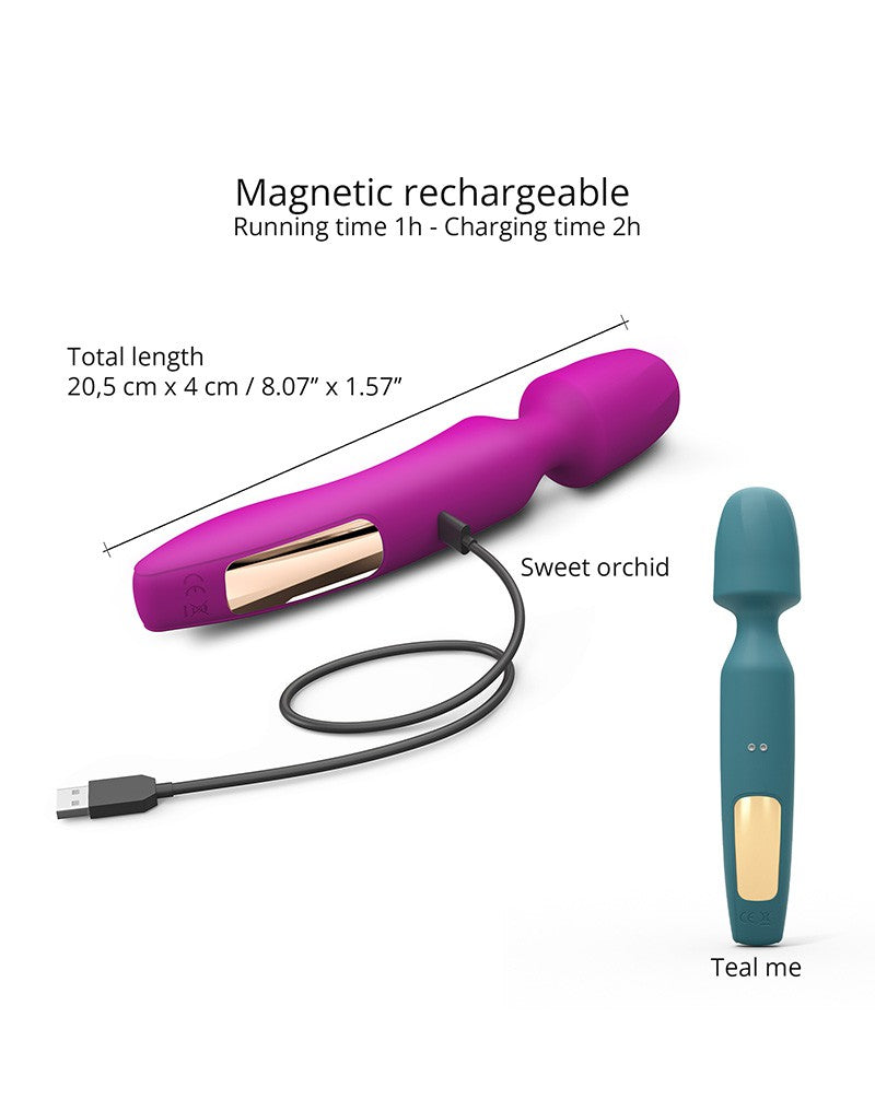 Love to Love R-Evolution Wand Vibrator Set met 2 verwisselbare opzetstukken - roze-Erotiekvoordeel.nl