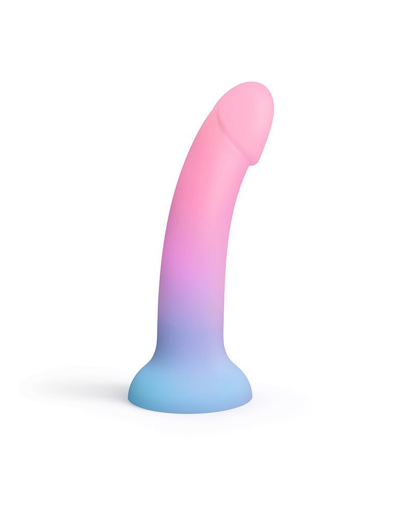 Love to Love Siliconen Dildo UTOPIA - ombre pastel roze/pastel blauw-Erotiekvoordeel.nl