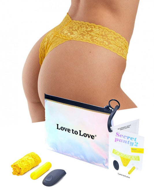 Love to Love Vibrerend Slipje SECRET PANTY 2 - geel - Erotiekvoordeel.nl