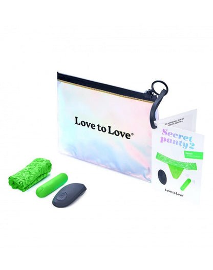 Love to Love Vibrerend Slipje SECRET PANTY 2 - groen - Erotiekvoordeel.nl