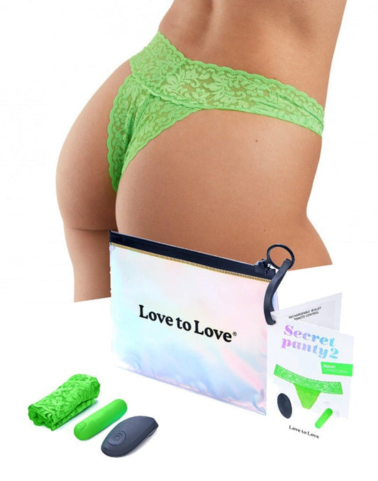 Love to Love Vibrerend Slipje SECRET PANTY 2 - groen - Erotiekvoordeel.nl