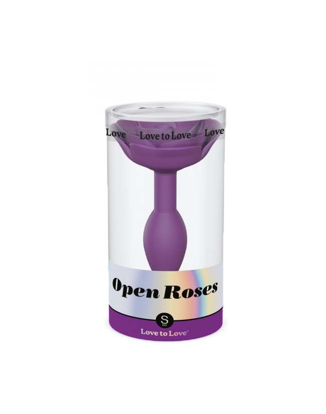 Love to love Open Roos Buttplug - maat S - paars-Erotiekvoordeel.nl