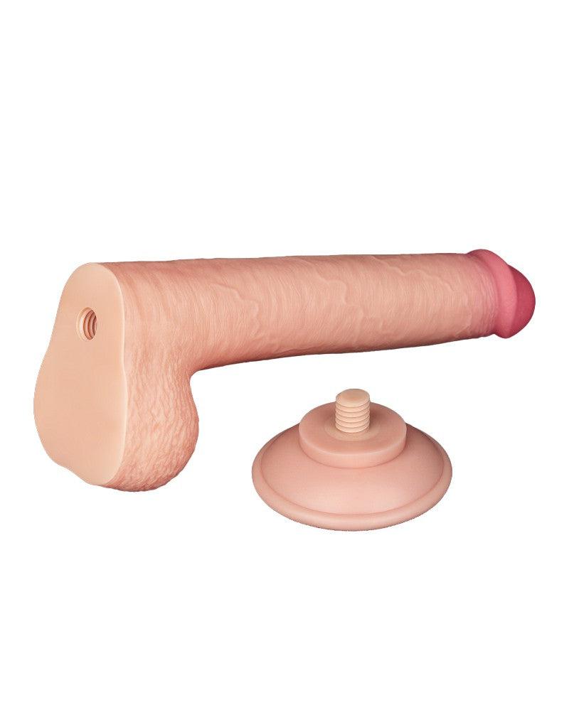 LoveToy - Dildo - Schuifhuid dildo - Lengte 22 cm - Diameter Ø 3.7 cm - Lichte Huidskleur-Erotiekvoordeel.nl