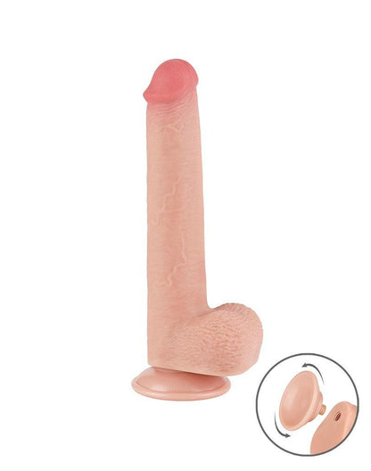 LoveToy - Dildo - Schuifhuid dildo - Lengte 22 cm - Diameter Ø 3.7 cm - Lichte Huidskleur-Erotiekvoordeel.nl