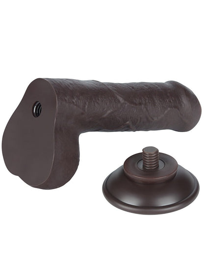 LoveToy - Glijdende Huid Dildo - 18,3 cm x Ø 3,5 cm - Zwart-Erotiekvoordeel.nl