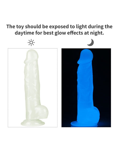 Lovetoy Dildo 21.5 cm LUMINO PLAY - glow in the dark-Erotiekvoordeel.nl