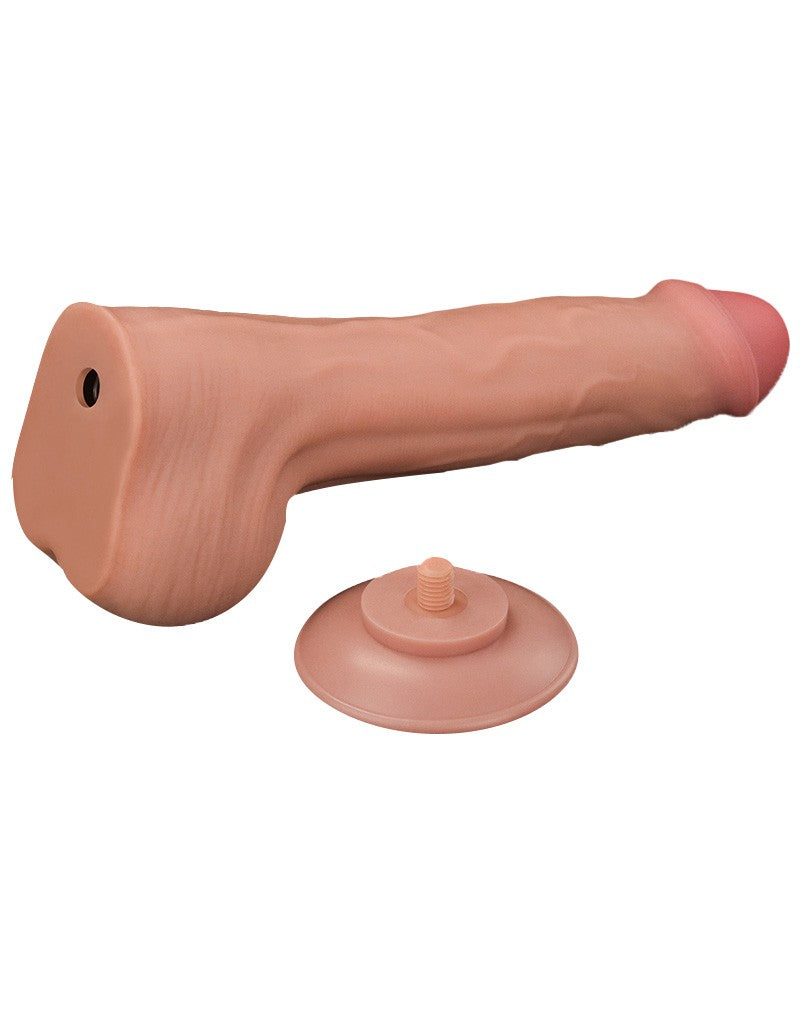 Lovetoy - Dildo -Sliding Skin Dildo - Lengte 29 cm - Lichte Huidskleur-Erotiekvoordeel.nl